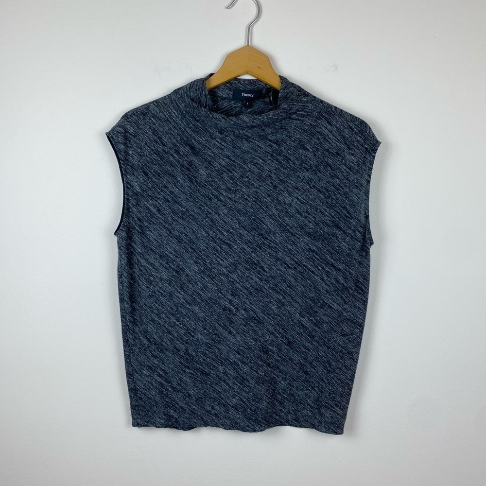 Theory Woodsen Cowl Neck Sleeveless Shell